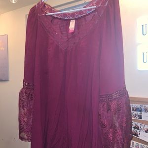 Redish Purple nobo Blouse